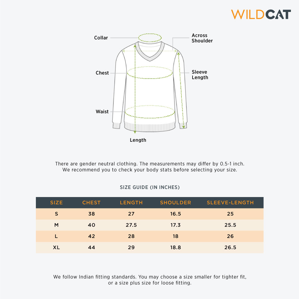 Wild Cat Size Chart