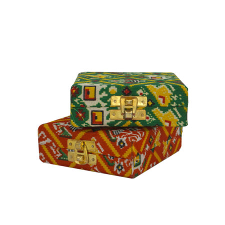 square patola box