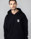 good material black hoodie