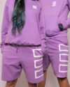 purple unisex shorts