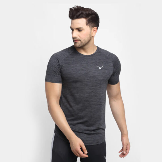 TE4495NG2-blkFitness Jacquard Tee