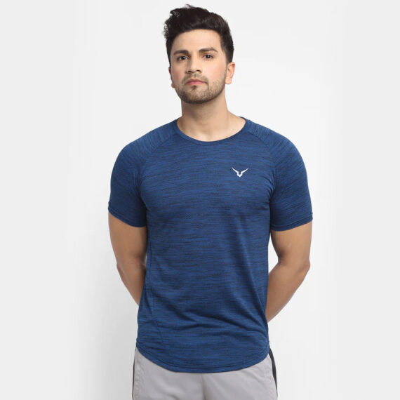 TE4495NG2-blueFitness Jacquard Tee