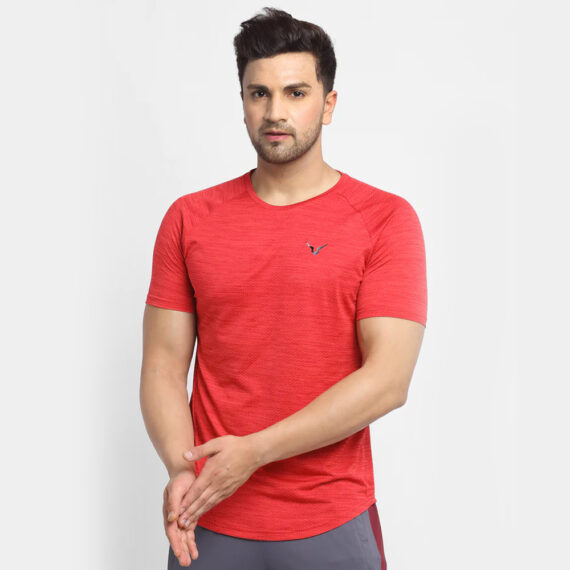 TE4495NG2-redFitness Jacquard Tee