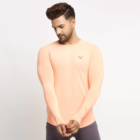 TE4498XP1-salmonStretch Full Sleeve Tee