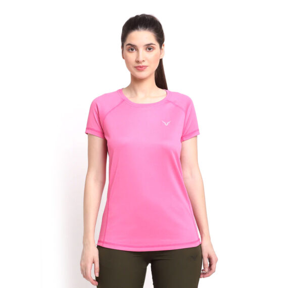 TE9027XN1-pink-1Gym Yoga Solid Tee