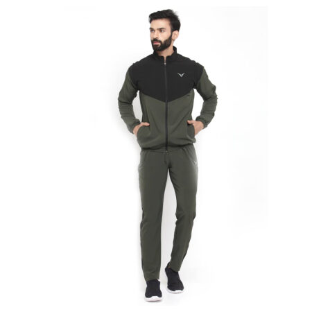 WS6039XV8-olive-blk-1Light Weight Lounge Tracksuit